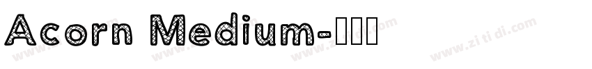 Acorn Medium字体转换